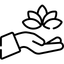 Ícone de flor de lótus